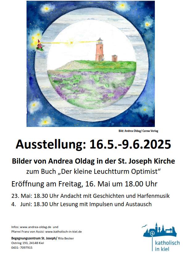 Ausstellungseröffnung von Andrea Oldag in St. Joseph Kiel