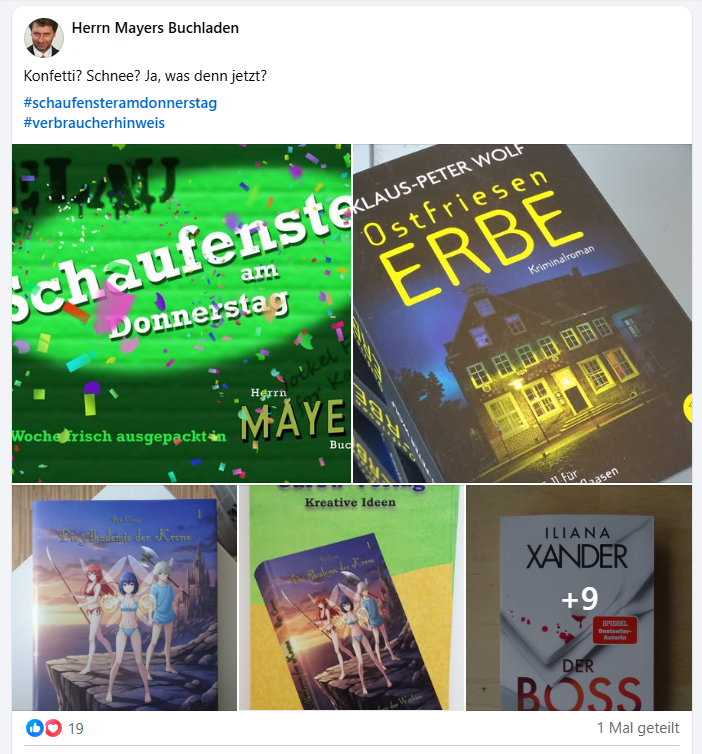 „Die Akademie der Krone“ im Donnerstags-Schaufenster